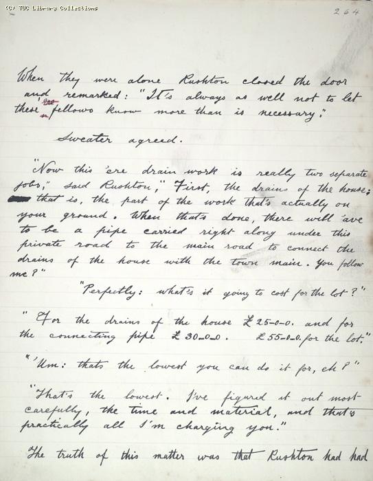 The Ragged Trousered Philanthropists - Manuscript, Page 264