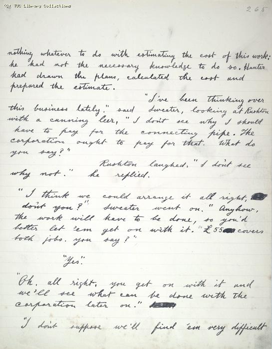 The Ragged Trousered Philanthropists - Manuscript, Page 265