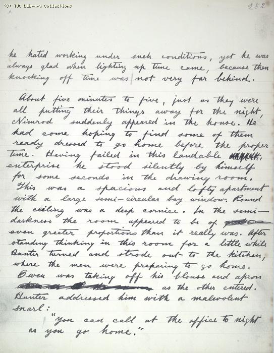 The Ragged Trousered Philanthropists - Manuscript, Page 282