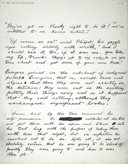 The Ragged Trousered Philanthropists - Manuscript, Page 284
