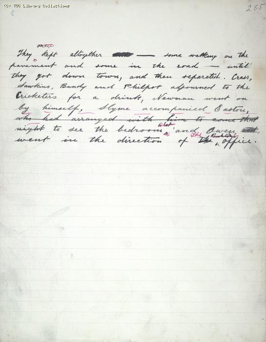 The Ragged Trousered Philanthropists - Manuscript, Page 285