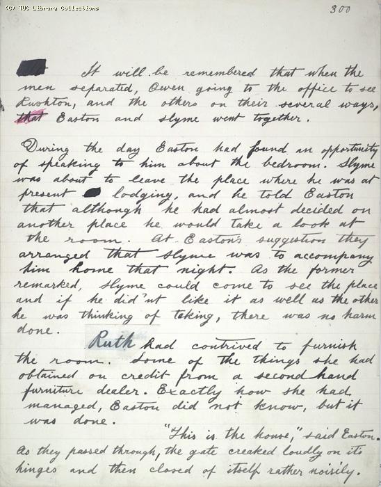 The Ragged Trousered Philanthropists - Manuscript, Page 300