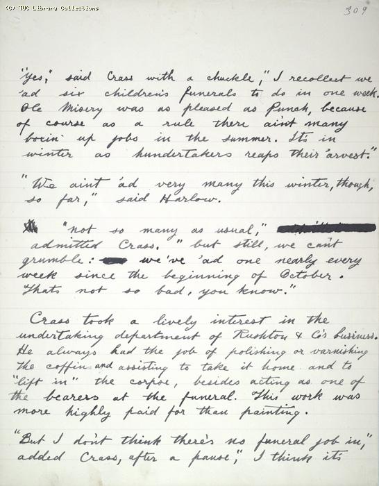 The Ragged Trousered Philanthropists - Manuscript, Page 309