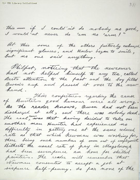 The Ragged Trousered Philanthropists - Manuscript, Page 311