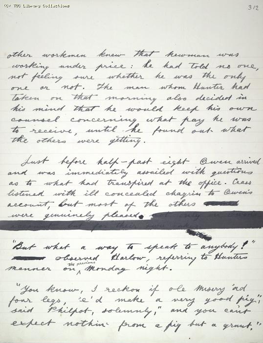The Ragged Trousered Philanthropists - Manuscript, Page 312