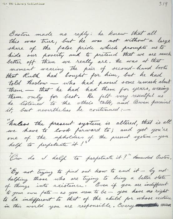 The Ragged Trousered Philanthropists - Manuscript, Page 319