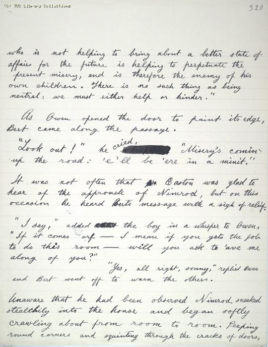 The Ragged Trousered Philanthropists - Manuscript, Page 320