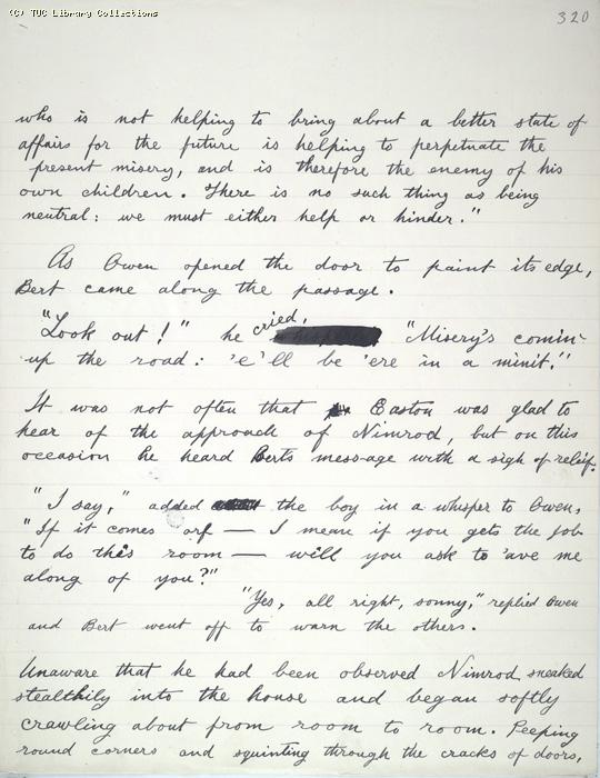 The Ragged Trousered Philanthropists - Manuscript, Page 320