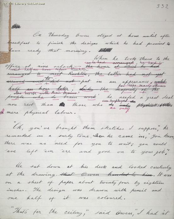 The Ragged Trousered Philanthropists - Manuscript, Page 332