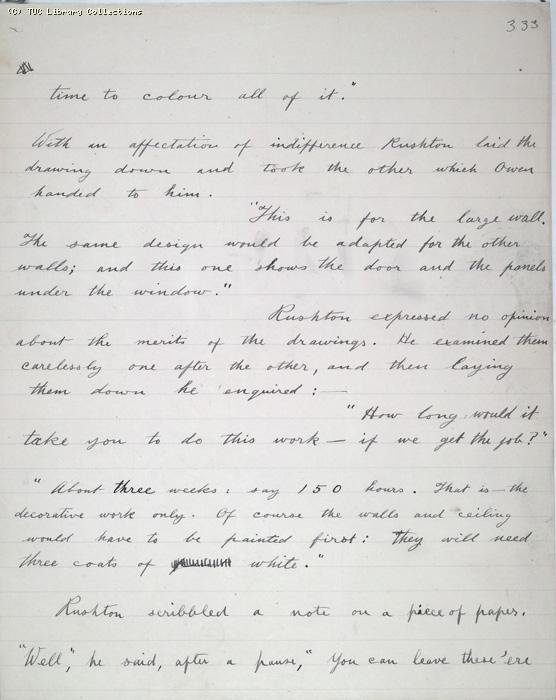 The Ragged Trousered Philanthropists - Manuscript, Page 333