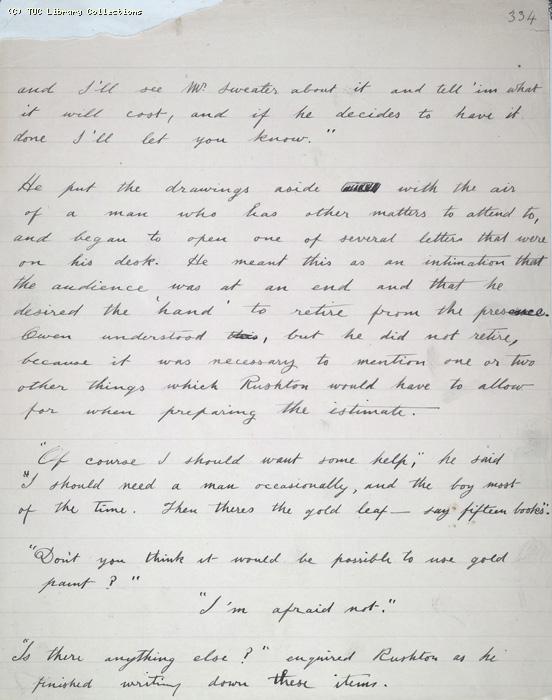 The Ragged Trousered Philanthropists - Manuscript, Page 334