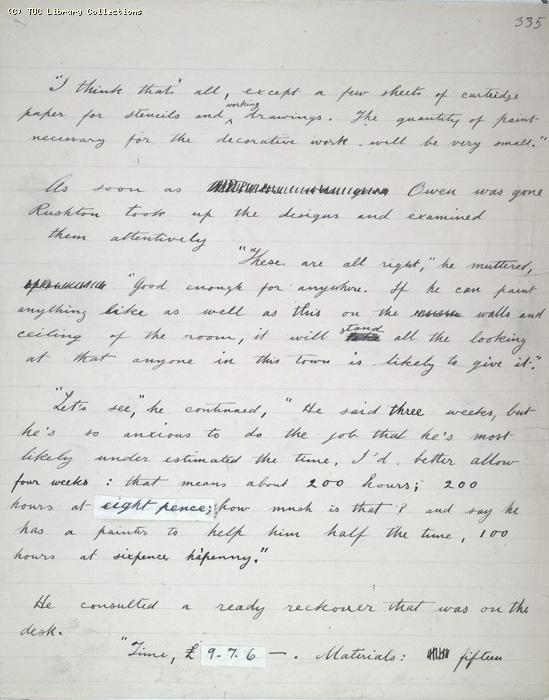 The Ragged Trousered Philanthropists - Manuscript, Page 335