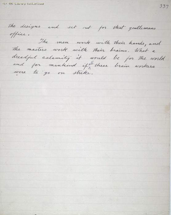 The Ragged Trousered Philanthropists - Manuscript, Page 337