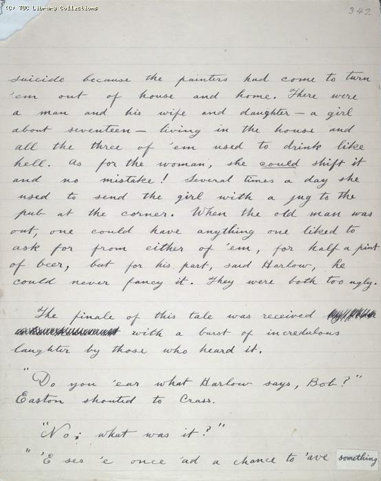 The Ragged Trousered Philanthropists - Manuscript, Page 342