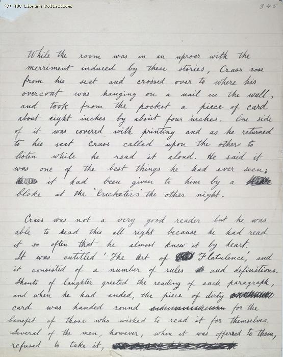The Ragged Trousered Philanthropists - Manuscript, Page 345