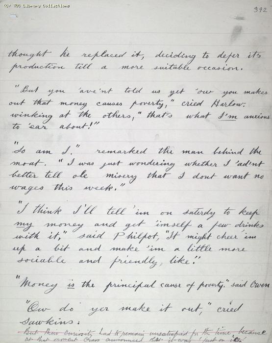 The Ragged Trousered Philanthropists - Manuscript, Page 392