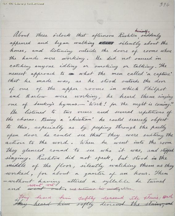The Ragged Trousered Philanthropists - Manuscript, Page 394