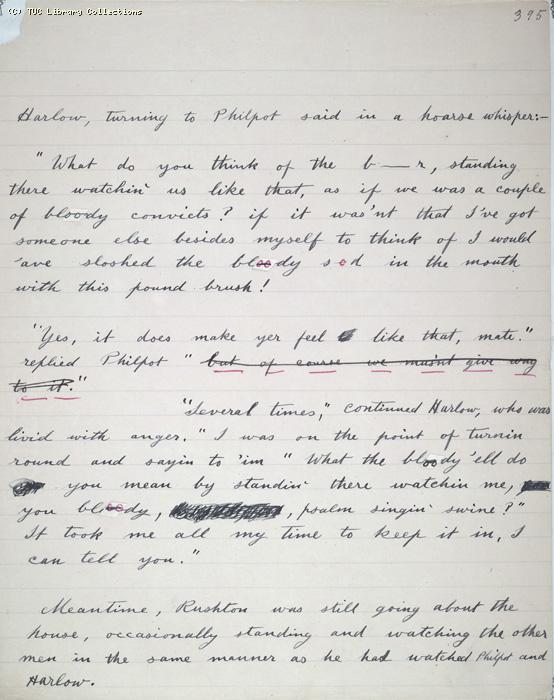 The Ragged Trousered Philanthropists - Manuscript, Page 395