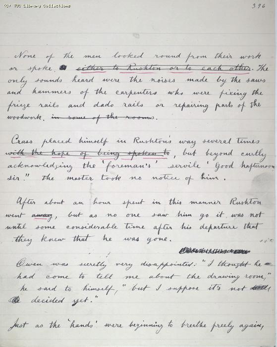 The Ragged Trousered Philanthropists - Manuscript, Page 396