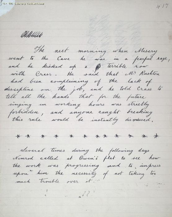The Ragged Trousered Philanthropists - Manuscript, Page 417