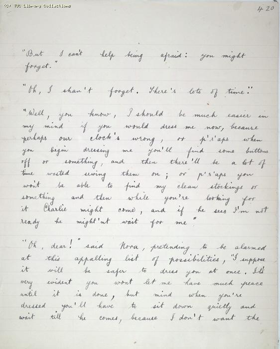 The Ragged Trousered Philanthropists - Manuscript, Page 420