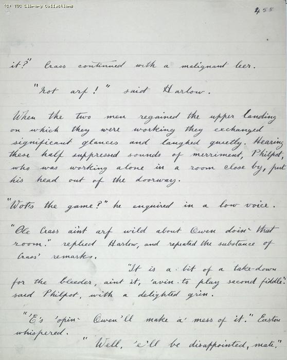 The Ragged Trousered Philanthropists - Manuscript, Page 455