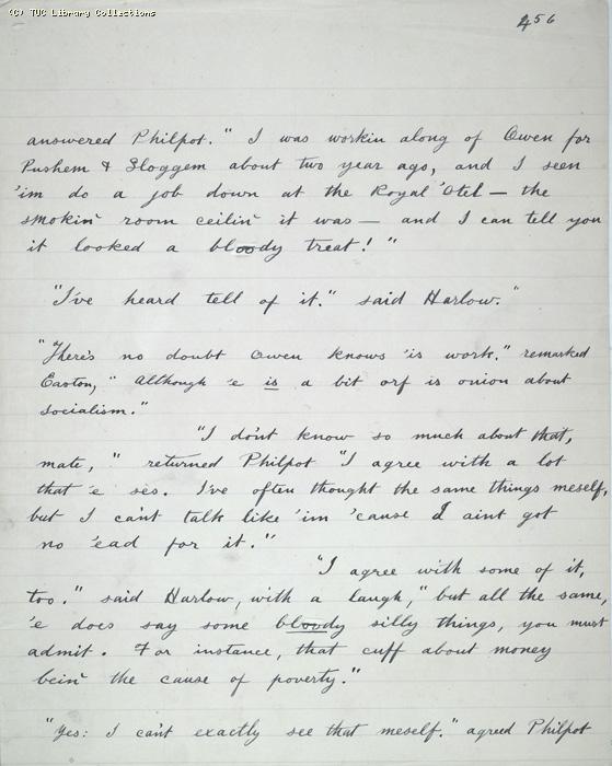 The Ragged Trousered Philanthropists - Manuscript, Page 456