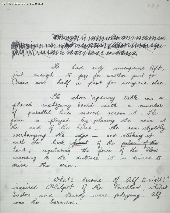 The Ragged Trousered Philanthropists - Manuscript, Page 487