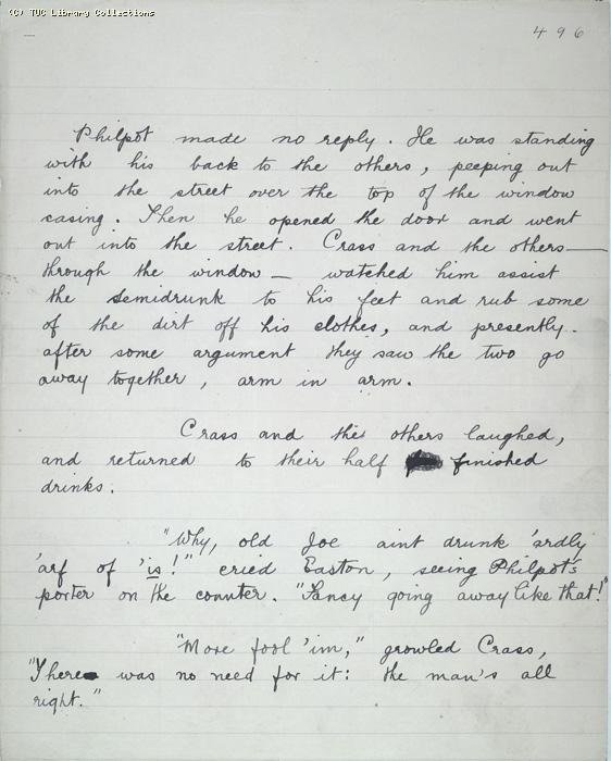 The Ragged Trousered Philanthropists - Manuscript, Page 496