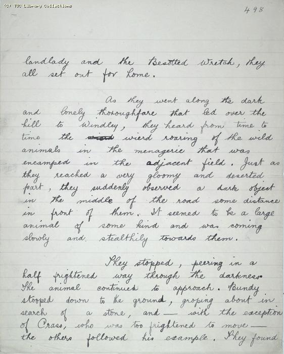 The Ragged Trousered Philanthropists - Manuscript, Page 498