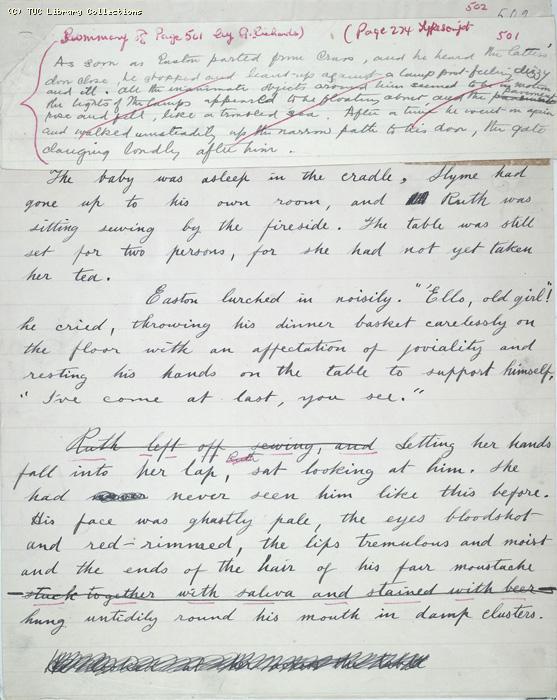 The Ragged Trousered Philanthropists - Manuscript, Page 502