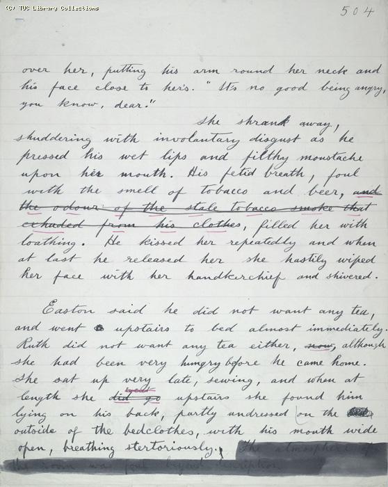 The Ragged Trousered Philanthropists - Manuscript, Page 504