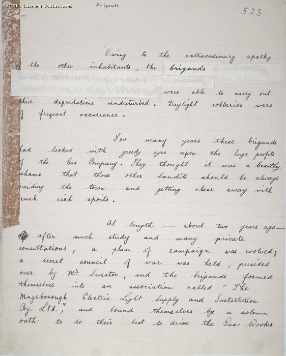 The Ragged Trousered Philanthropists - Manuscript, Page 523