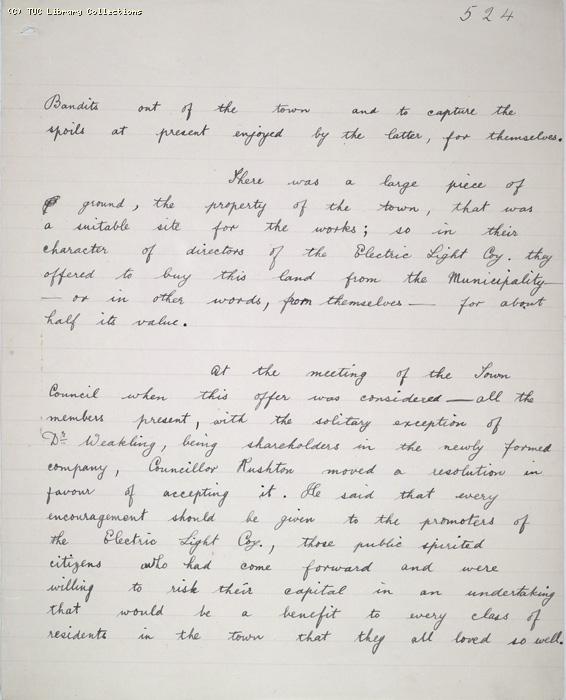 The Ragged Trousered Philanthropists - Manuscript, Page 524