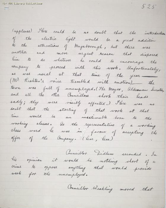 The Ragged Trousered Philanthropists - Manuscript, Page 525