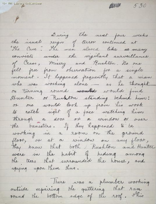 The Ragged Trousered Philanthropists - Manuscript, Page 530