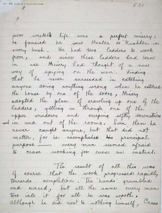 The Ragged Trousered Philanthropists - Manuscript, Page 531