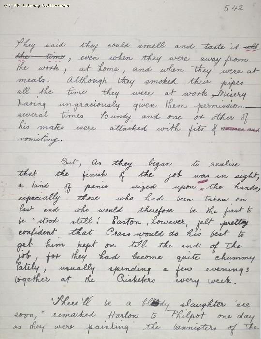 The Ragged Trousered Philanthropists - Manuscript, Page 542
