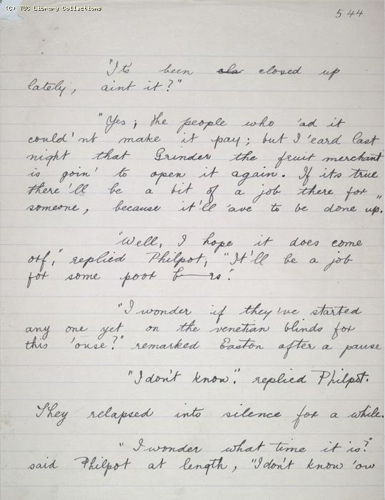 The Ragged Trousered Philanthropists - Manuscript, Page 544