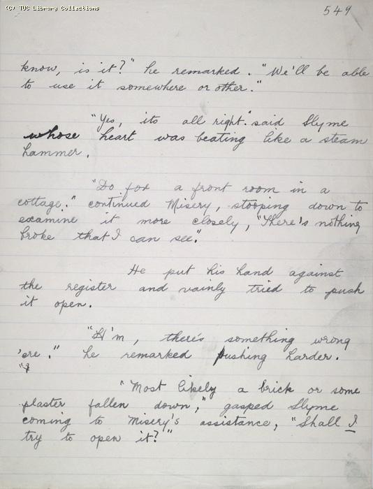 The Ragged Trousered Philanthropists - Manuscript, Page 549
