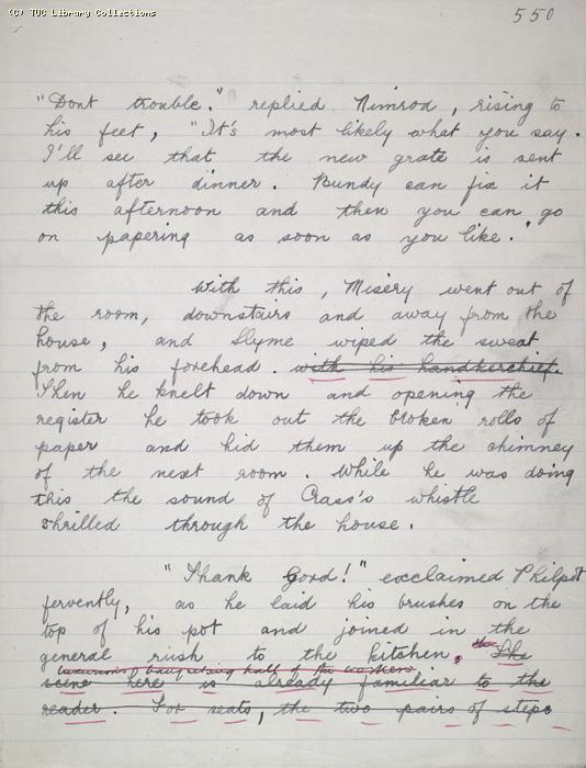 The Ragged Trousered Philanthropists - Manuscript, Page 550