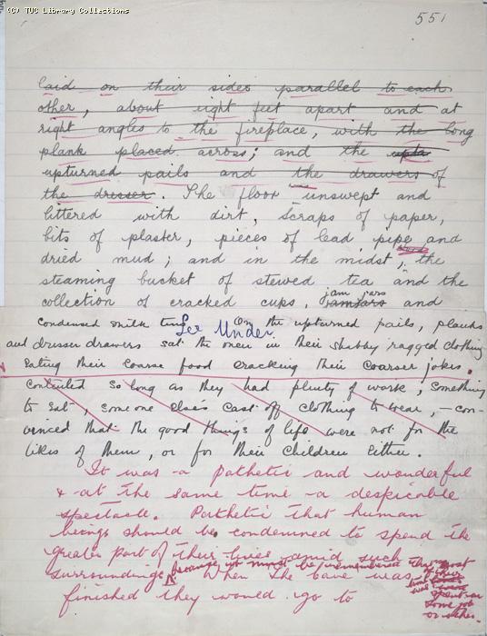 The Ragged Trousered Philanthropists - Manuscript, Page 551