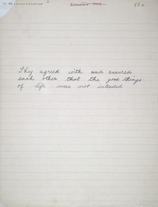 The Ragged Trousered Philanthropists - Manuscript, Page 554