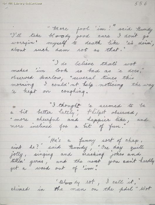 The Ragged Trousered Philanthropists - Manuscript, Page 556