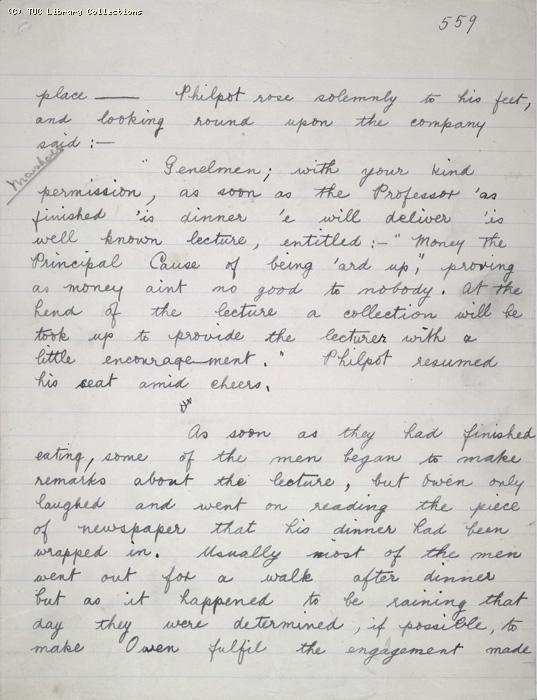 The Ragged Trousered Philanthropists - Manuscript, Page 559