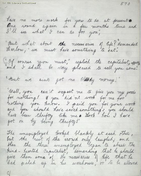 The Ragged Trousered Philanthropists - Manuscript, Page 570