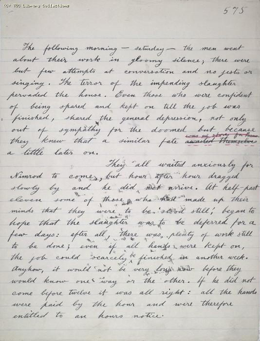 The Ragged Trousered Philanthropists - Manuscript, Page 575