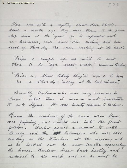 The Ragged Trousered Philanthropists - Manuscript, Page 579