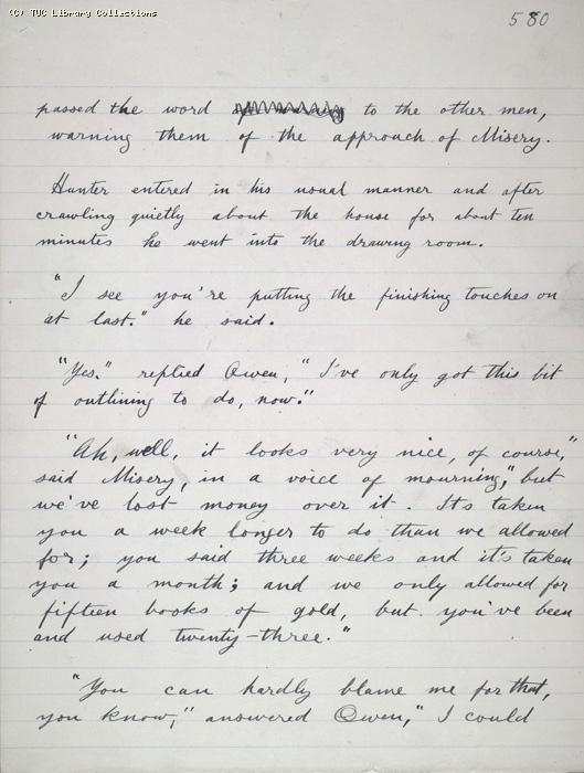 The Ragged Trousered Philanthropists - Manuscript, Page 580