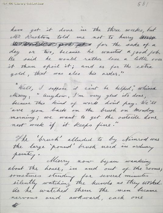 The Ragged Trousered Philanthropists - Manuscript, Page 581